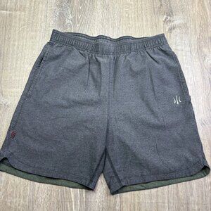Rhone Mens Heather Gray Elastic Waist Pull On Performance Gym Shorts Small